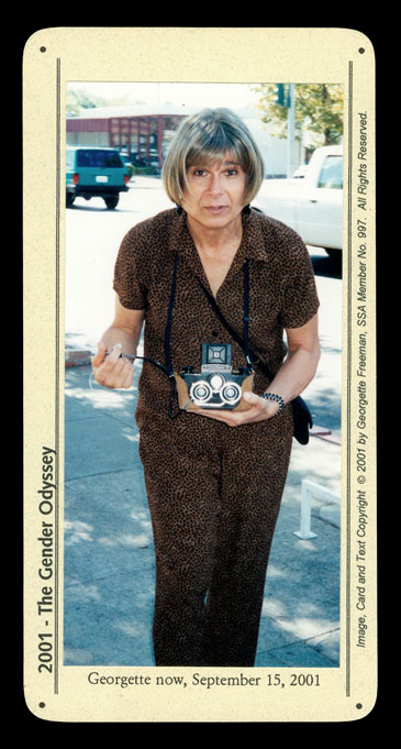 Georgette with a Sputnik stereo camera 